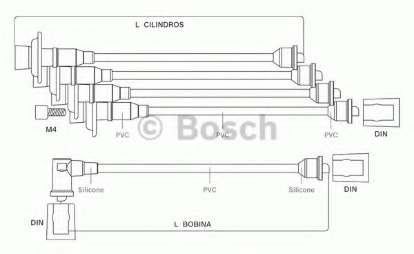 9 295 080 042 BOSCH Ignition Cable