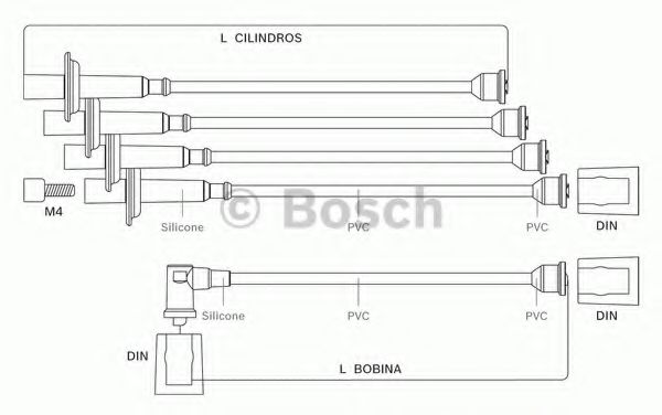 9 295 080 043 BOSCH Ignition Cable
