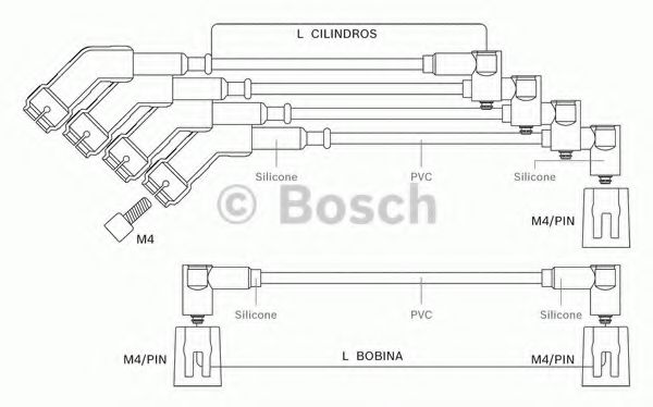 9 295 080 044 BOSCH Ignition Cable