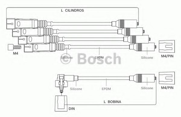 9 295 080 050 BOSCH Ignition Cable