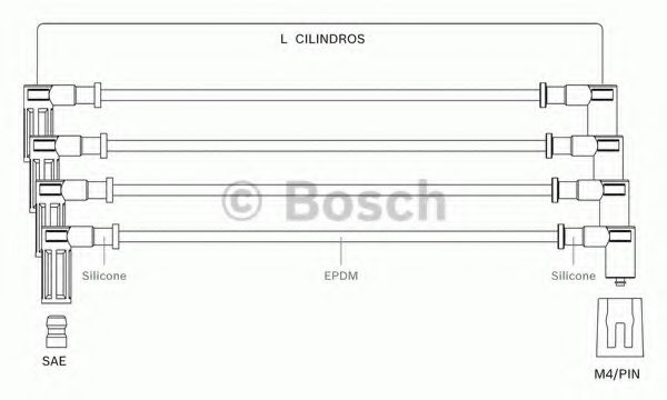 F 000 99C 067 BOSCH Ignition System Ignition Cable