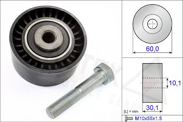651422 AUTEX Deflection/Guide Pulley, timing belt