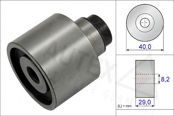 654807 AUTEX Deflection/Guide Pulley, timing belt