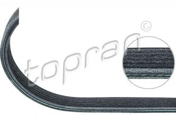 109 865 TOPRAN Cable, parking brake