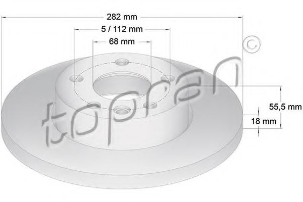 108 507 TOPRAN Brake Disc