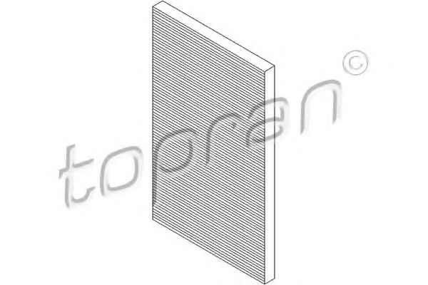108 410 TOPRAN Heating / Ventilation Filter, interior air