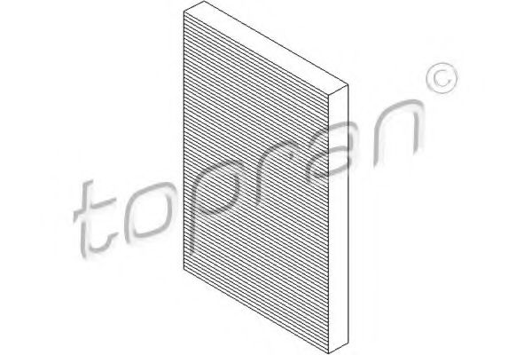 108 412 TOPRAN Heating / Ventilation Filter, interior air