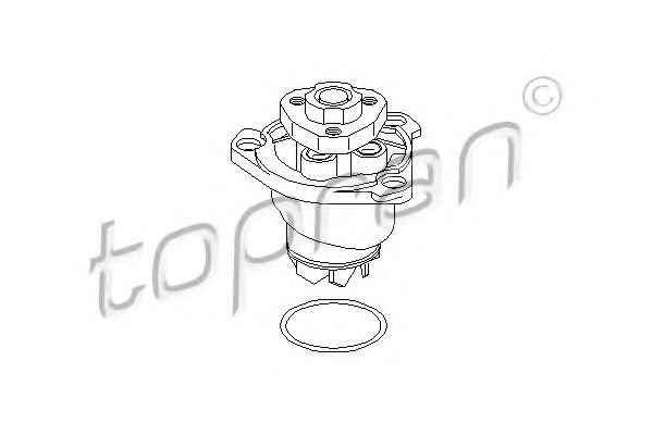 110 929 TOPRAN Cooling System Water Pump