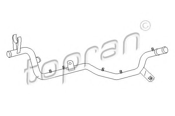 108 901 TOPRAN Cooling System Coolant Tube
