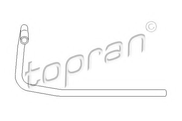 104 132 TOPRAN Тормозная система Трос, стояночная тормозная система
