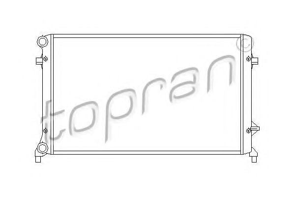 112 223 TOPRAN Radiator, engine cooling