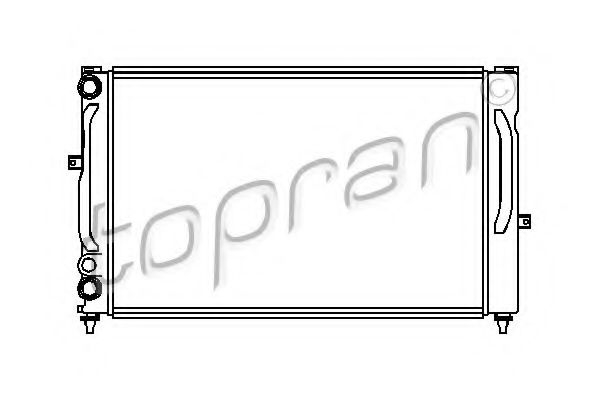 107 151 TOPRAN Radiator, engine cooling