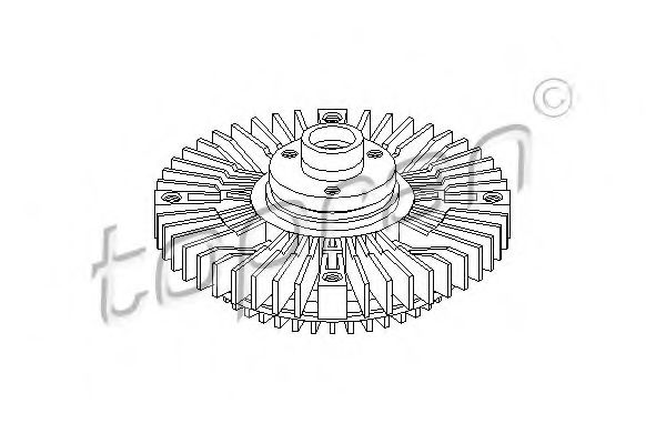 109 607 TOPRAN Cooling System Clutch, radiator fan