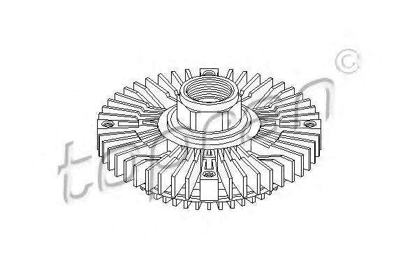 109 605 TOPRAN Cooling System Clutch, radiator fan