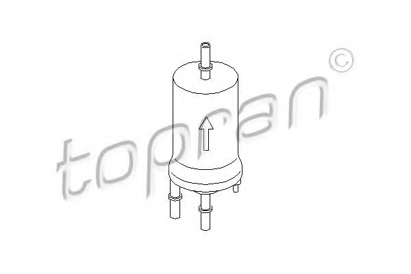 110 898 TOPRAN Fuel filter