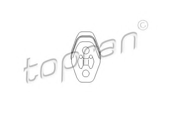 103 026 TOPRAN Holder, exhaust system