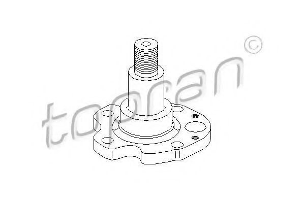 109 871 TOPRAN Stub Axle, wheel suspension