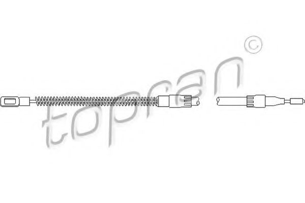 103 282 TOPRAN Cable Set, parking brake