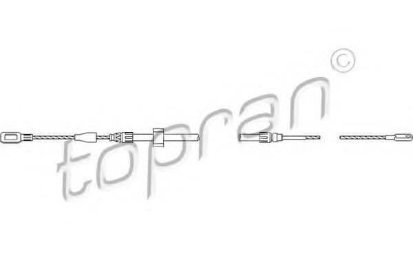 109 814 TOPRAN Cable Set, parking brake
