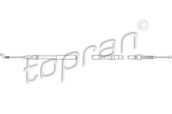 108 109 TOPRAN Cable, parking brake