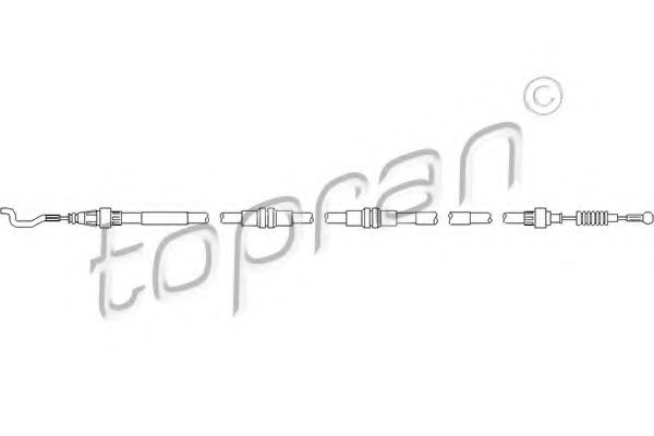 112 146 TOPRAN Clutch Cable