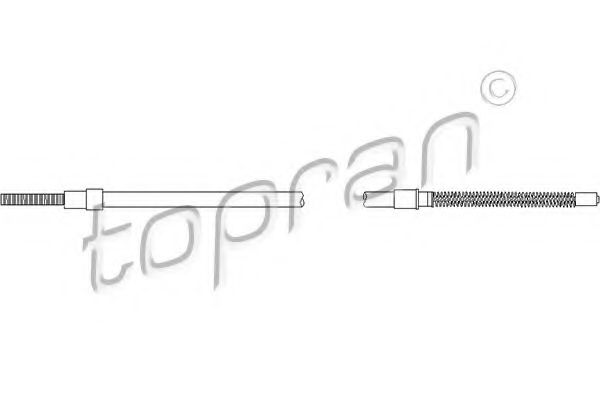 102 632 TOPRAN Cable, parking brake