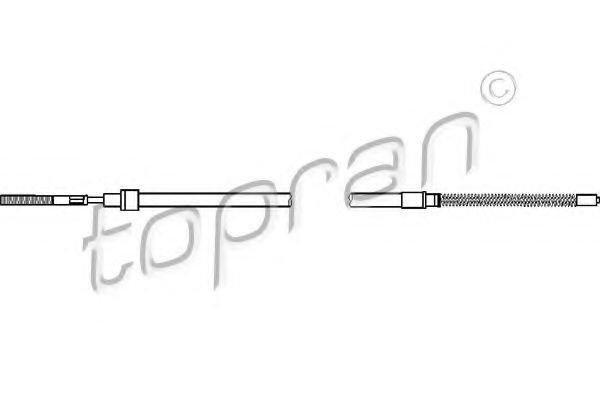 108 603 TOPRAN Cable, parking brake