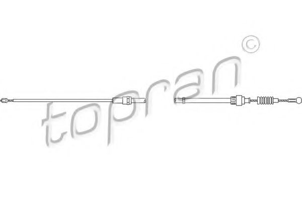109 815 TOPRAN Cable, parking brake