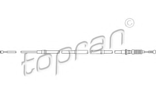 112 149 TOPRAN Clutch Cable
