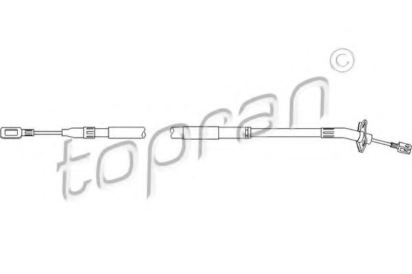 109 809 TOPRAN Cable, parking brake