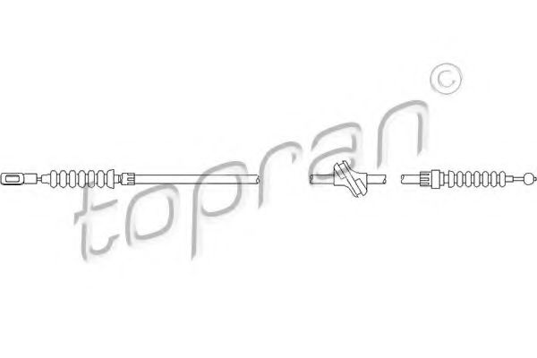 103 754 TOPRAN Brake System Cable, parking brake