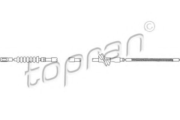 104 346 TOPRAN Brake System Cable, parking brake