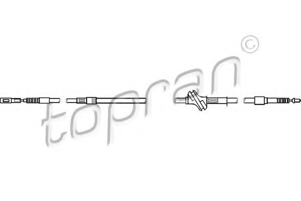 103 752 TOPRAN Cable, parking brake
