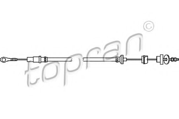 102 645 TOPRAN Clutch Clutch Cable