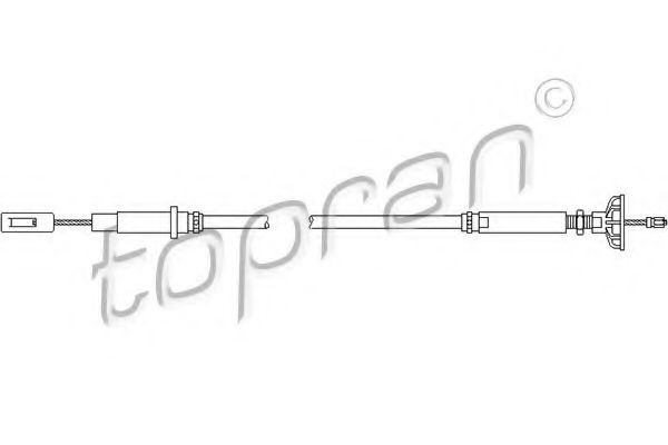 102 851 TOPRAN Clutch Cable