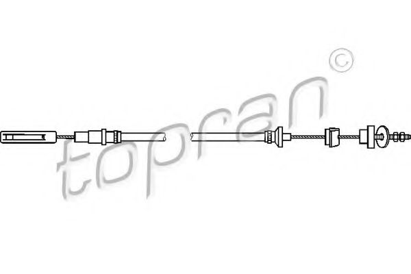 102 853 TOPRAN Clutch Cable