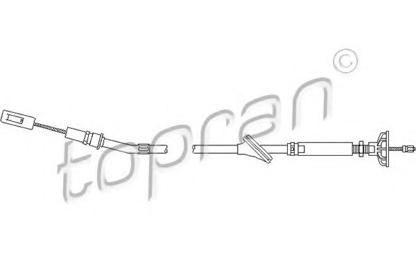 102 984 TOPRAN Clutch Cable