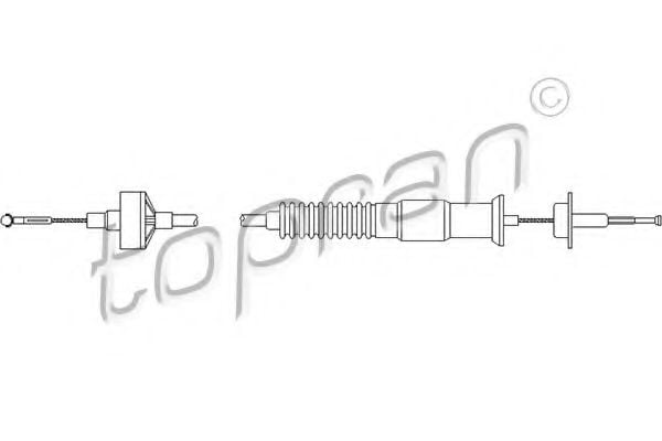 103 144 TOPRAN Clutch Cable