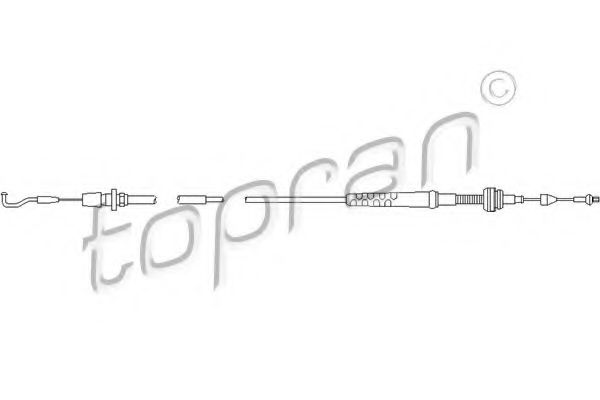 109 856 TOPRAN Accelerator Cable