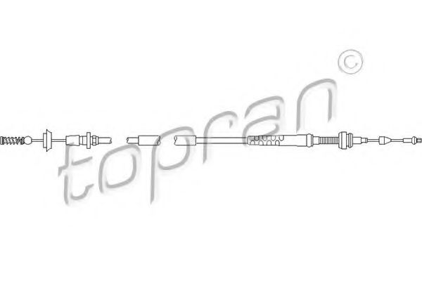109 853 TOPRAN Air Supply Accelerator Cable