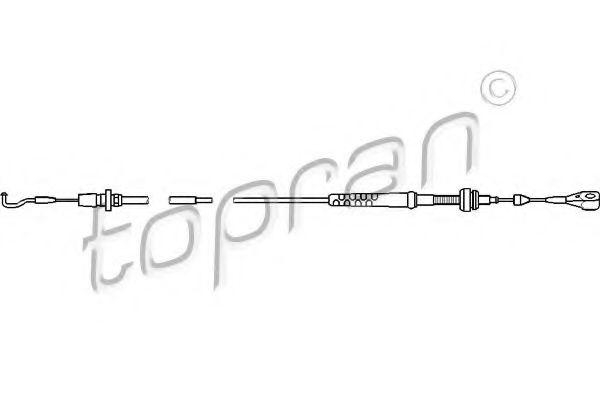 103 536 TOPRAN Air Supply Accelerator Cable