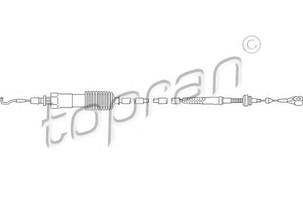 109 714 TOPRAN Accelerator Cable