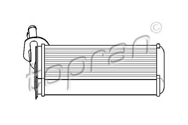 108 614 TOPRAN Heat Exchanger, interior heating