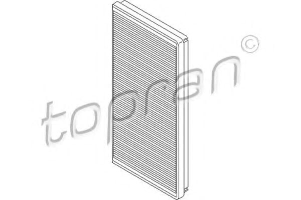108 652 TOPRAN Heating / Ventilation Filter, interior air