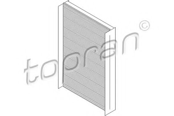 111 660 TOPRAN Heating / Ventilation Filter, interior air