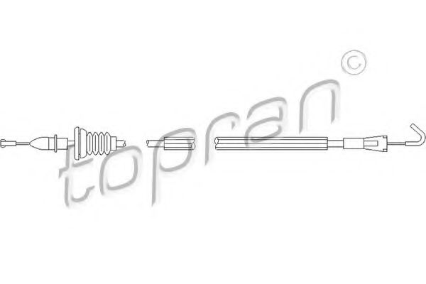 109 905 TOPRAN Cable, door release