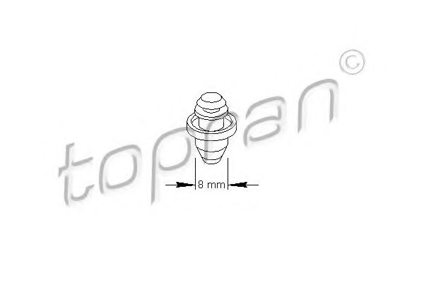 111 489 TOPRAN Наконечник поперечной рулевой тяги
