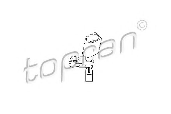 110 608 TOPRAN Brake System Sensor, wheel speed