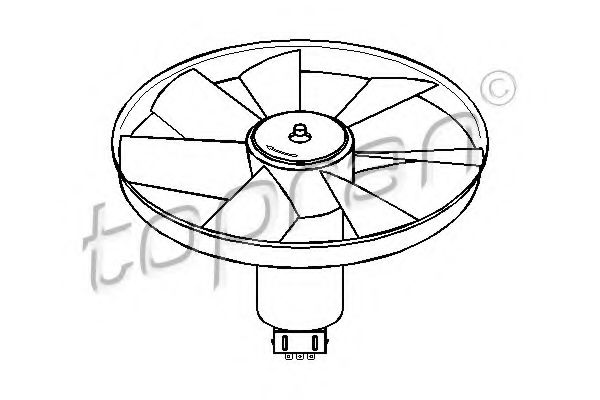 107 723 TOPRAN Fan, radiator