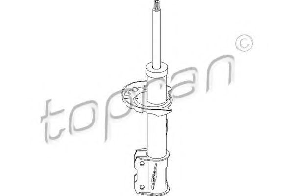 206 867 TOPRAN Rubber Buffer, suspension